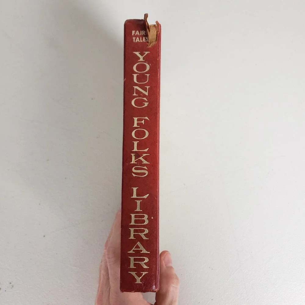 Young Folks Library Fairy Tales 1970 Hardcover Auxiliary Educational League Red